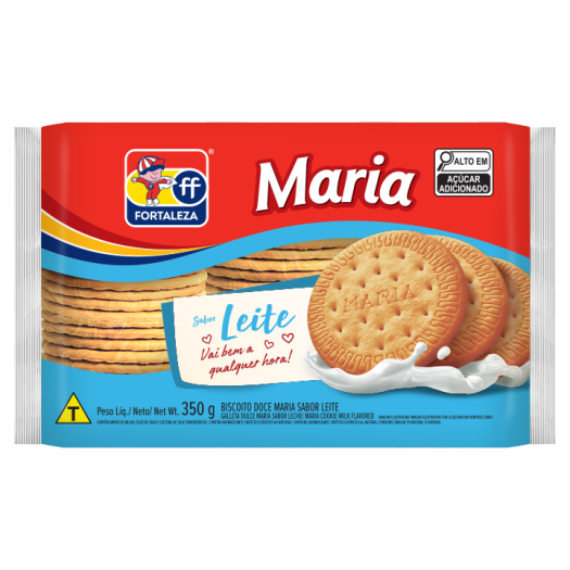 Biscoito Doce Maria sabor Leite Fortaleza 350g