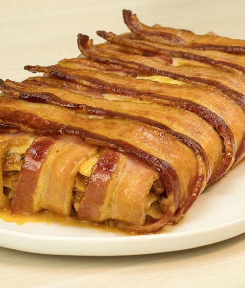 Lasanha a Bolonhesa Envolvida no Bacon