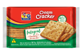 Embalagem de Fortaleza Biscoito Salgado Cream Cracker Integral 367,5 g