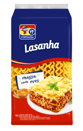 Embalagem de Fortaleza Sêmola com Ovos Lasanha 500g