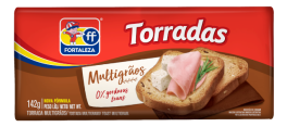 Embalagem de Fortaleza Torrada Multigrãos 142g