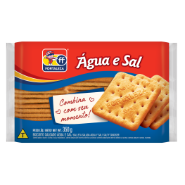 Embalagem de Fortaleza Biscoito Salgado Água e Sal 350g