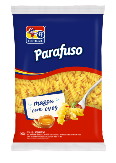 Fortaleza Sêmola com Ovos Parafuso 500g