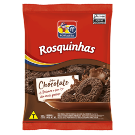 Embalagem de Biscoito Doce Rosquinha sabor Chocolate Fortaleza 300g