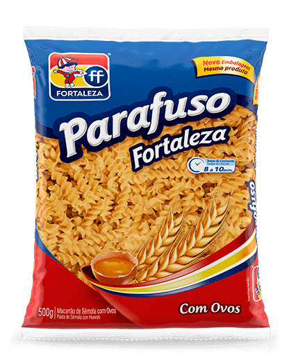 Fortaleza Sêmola com Ovos Parafuso 500g