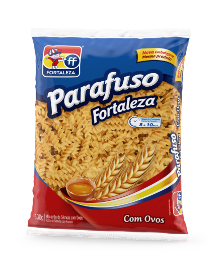 Fortaleza Sêmola com Ovos Parafuso 500g