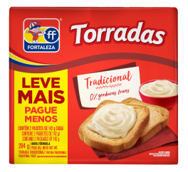 Embalagem de Fortaleza Torrada Tradicional 284g